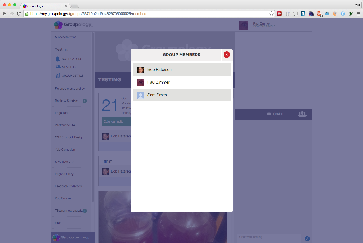 Groupology App